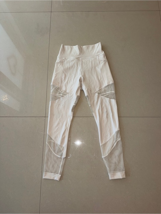 lululemon athletica Pants - LULULEMON White Mesh High-Rise Active Leggings